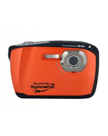 Camara Digital Bell+Howell Splash II WP16-O, 16MP, 4X, 2.5" LCD - Naranja - Envío Gratuito