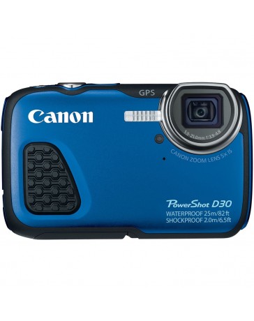 Camara digital Canon PowerShot D30, 12.1MPx, 5 x, Sumergible -Azul - Envío Gratuito