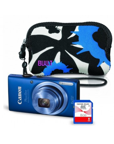 Camara Digital Canon PowerShot ELPH 115, 16MP, 8X -Azul - Envío Gratuito