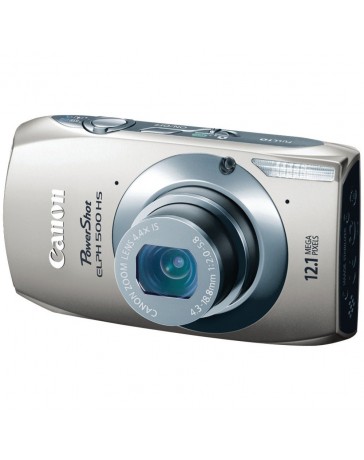 Camara Digital Canon PowerShot ELPH 500 HS , 12.1 MP 4.4x LCD 3.2" -Plata - Envío Gratuito