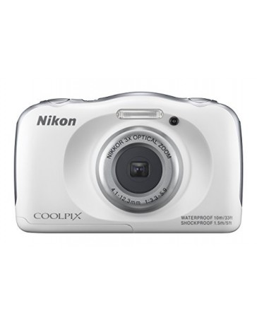 Camara Digital Nikon COOLPIX S33, 13.2MP, 3x -Blanco - Envío Gratuito