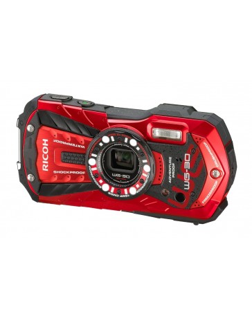 Camara Digital Ricoh WG-30, 16MP 5x 3"LCD Waterproof -Rojo - Envío Gratuito