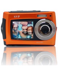 Camara Digital SVP Aqua 5800, 2.7" LCD, 4x, 18MP - Naranja - Envío Gratuito