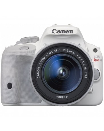 Canon EOS Rebel SL1 Digital SLR with EF-S 18-55mm IS STM Lens (White) - Envío Gratuito