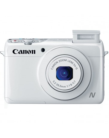 Canon PowerShot N100 - Digital camera - compact - 12.1 Mpix - 5 x optical zoom - Wi-Fi - white - Envío Gratuito