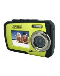 Coleman Duo 2V7WP-G 14 Megapixel Waterproof Digital Camera with Dual LCD Screen (Green) - Envío Gratuito