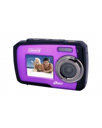 Coleman Duo 2V7WP-P 14 Megapixel Waterproof Digital Camera (Purple) - Envío Gratuito