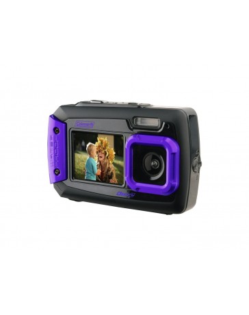 Coleman Duo2 2V9WP-P 20 MP Waterproof Digital Camera with Dual LCD Screen (Purple) - Envío Gratuito