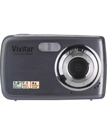 Vivitar V7022 GRAPHITE ViviCam 7.1 MP Digital Camera with 1.8-Inch LCD Body Only (Graphite) - Envío Gratuito