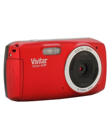 Vivitar 16.1MP Digital Camera with 3-Inch TFT (VS137-RED-BOX-ESP) - Envío Gratuito