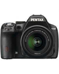 Cámara Profesional Pentax K-50, 16 MP, 18-55mm, LCD 3" - Negro - Envío Gratuito