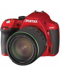 Cámara Profesional Pentax K-50, 16 MP, LCD 3" - Rojo - Envío Gratuito