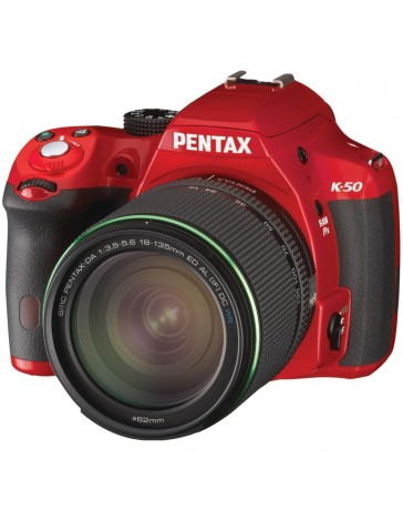 Cámara Profesional Pentax K-50, 16 MP, LCD 3" - Rojo - Envío Gratuito