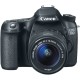 Canon EOS 70D 20.2 MP Digital SLR Camera with Dual Pixel CMOS AF and EF-S 18-55mm F3.5-5.6 IS STM Kit - Envío Gratuito