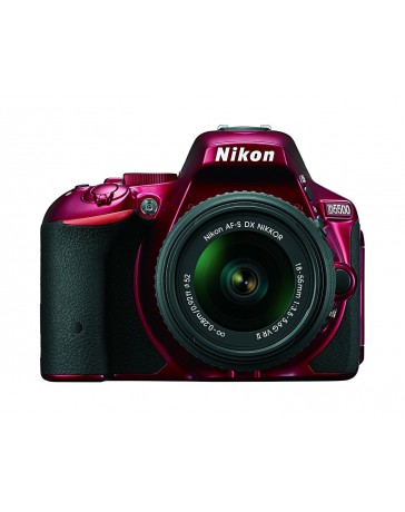 Nikon D5500 DX-format Digital SLR w/ 18-55mm VR II Kit (Red) - Envío Gratuito