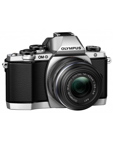 Olympus E-M10 SLR Camera - 16 Megapixels, 3 Axis IS, Built-in Wi-fi, Silver - V207021SU000 - Envío Gratuito