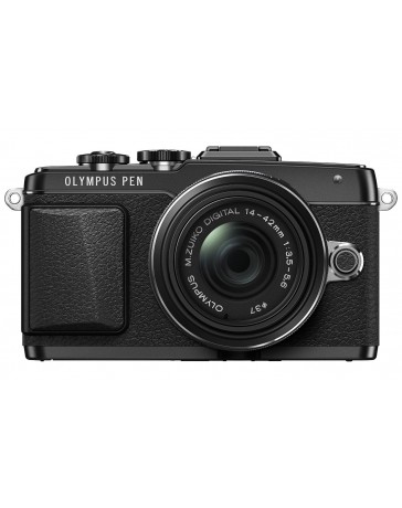 Olympus E-PL7 16MP Compact System Camera with 3-Inch LCD with 14-42mm IIR Lens (Black) - Envío Gratuito