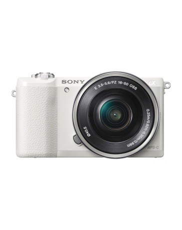 Sony a5100 16-50mm Interchangeable Lens Camera with 3-Inch Flip Up LCD (White) - Envío Gratuito