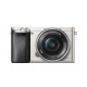 Sony Alpha a6000 24.3 MP Interchangeable Lens Camera with 16-50mm Power Zoom Lens (Silver) - Envío Gratuito