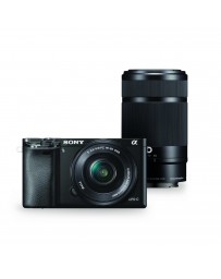 Sony Alpha a6000 Interchangeable Lens Camera with 55-210mm and 16-50mm Power Zoom Lenses - Envío Gratuito