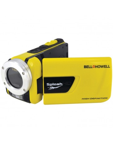 Bell & Howell Splash HD WV30 Waterproof Digital Video Camera Camcorder (Yellow) with Built-in LED Light - WV30HD-Y - Envío Gratu