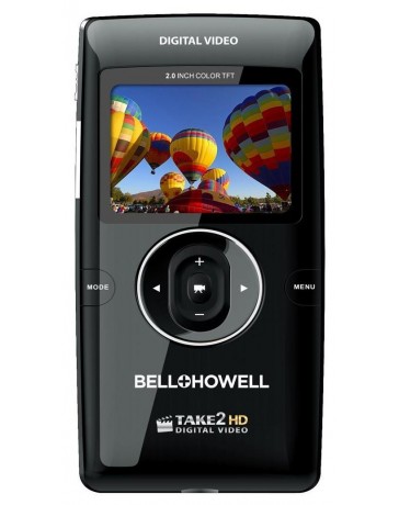 Bell+Howell Take2HD T200-BK Camcorder with HD Recording, 1x Optical Zoom and 2-Inch LCD Screen (Black) - Envío Gratuito