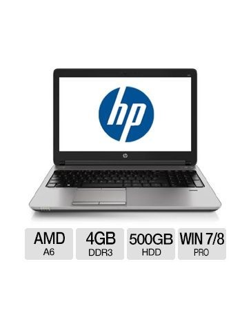 HP ProBook 655 G1 AMD A6 4GB Memory 500GB HDD 15.6" Notebook - Envío Gratuito