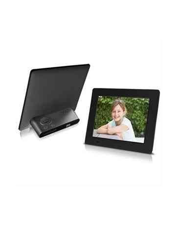 Sungale Digital Frame - 7" LCD Digital Frame - Black - 800 x 600 - Cable - Calendar, Clock, Slideshow - USB - PF709 - Envío Grat