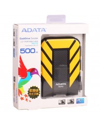 ADATA DashDrive 500 GB HD710 Military-Spec USB 3.0 External Hard Drive AHD710-500GU3-CYL (Yellow) - Envío Gratuito