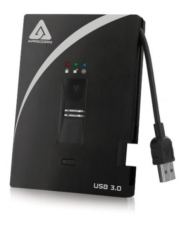 Disco duro Apricorn Aegis Bio 3, Capacidad 2TB Interfaz USB 3.0 Factor de forma Externo -Negro - Envío Gratuito