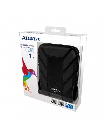 Disco Duro Externo ADATA DashDrive AHD710-1TU3-CBK, 1TB, USB 3.0 - Envío Gratuito