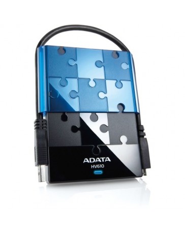 Disco Duro Externo ADATA DashDrive HV610, 500 GB, USB 3.0 -Negro - Envío Gratuito