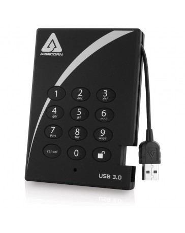 Disco Duro Externo Apricorn Aegis Padlock A25-3PL256-1000, 1 TB, USB 3.0 - Envío Gratuito