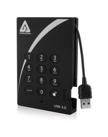 Disco Duro Externo Apricorn Aegis Padlock A25-3PL256-500, 500 GB, USB 3.0 - Envío Gratuito