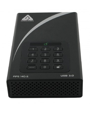 Disco Duro Externo Apricorn Aegis Padlock DT FIPS, 2 TB, USB 3.0 - Envío Gratuito