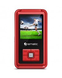 Reproductor MP3 Ematic EM208VIDRD, 1.5" 8GB-Rojo
