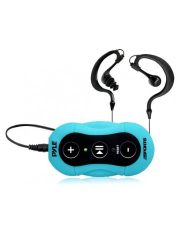 Reproductor MP3 Resistente al Agua Pyle PSWP20BL, 4GB -Azul - Envío Gratuito