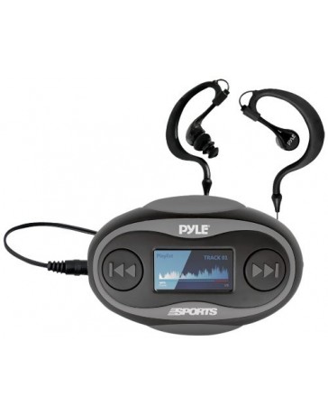 Reproductor MP3 Resistente al Agua Pyle PSWP25BK, 4GB Radio FM -Negro - Envío Gratuito