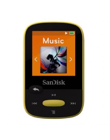 Reproductor MP3 SanDisk Clip Sport, 1.44" 4GB-Amarillo - Envío Gratuito