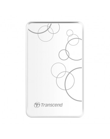 Disco Duro Externo Transcend StoreJet A3, 2TB, USB 3.0 -Blanco - Envío Gratuito