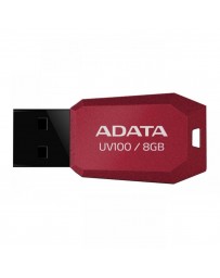 Memoria USB ADATA Slim Bevelled UV100 8GB - Rojo - Envío Gratuito