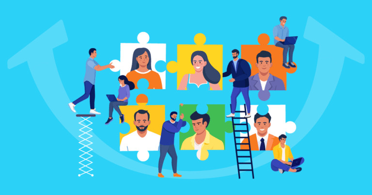 equipo de soporte tecnico trabajando juntos