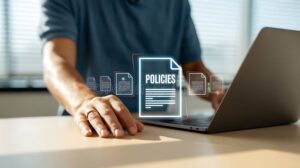 Cómo Facturar Sin Tener Empresa De Forma Legal y Sencilla 1 persona trabajando en computadora con documentos legales