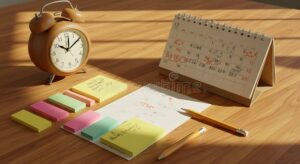 Cómo puedo saber en qué año empecé a cotizar al IMSS 2 reloj calendario sobre escritorio con documentos
