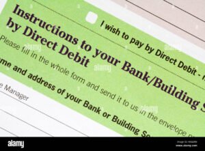 sobre bancario con icono de domiciliacion